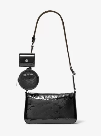 Jet Set Kleine Umhängetasche mit geprägtem Patentlogo und Etui für Apple AirPods Pro®