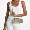Jet Set Medium Clutch aus verziertem Metallic-Leder Jet Set Medium Clutch aus verziertem Metallic-Leder