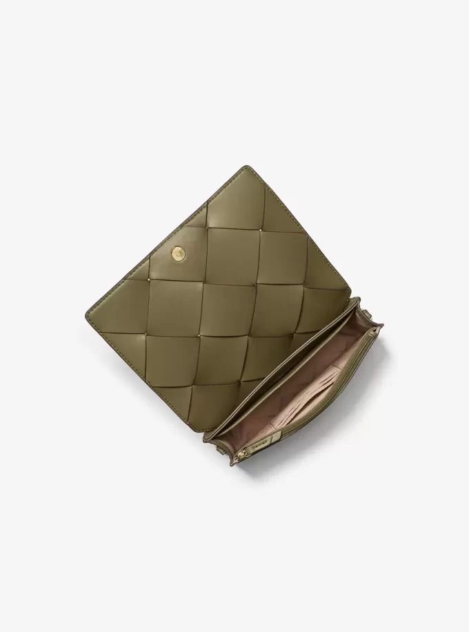 Jet Set Medium Crossbody-Tasche aus gewebtem Leder Jet Set Medium Crossbody-Tasche aus gewebtem Leder
