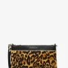Jet Set Medium Handgelenktasche mit Leopardenmuster aus Kalbsfell und Leder Jet Set Medium Handgelenktasche mit Leopardenmuster aus Kalbsfell und Leder