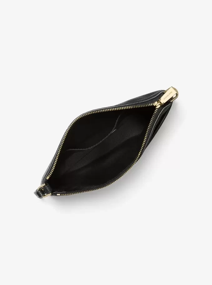 Jet Set Medium Handgelenktasche mit Leopardenmuster aus Kalbsfell und Leder Jet Set Medium Handgelenktasche mit Leopardenmuster aus Kalbsfell und Leder