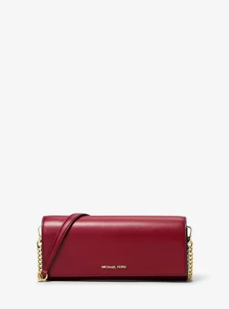 Jet Set Medium Leder-Clutch