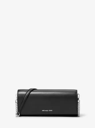 Jet Set Medium Leder-Clutch