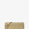 Jet Set Medium Metallic Leather Clutch Jet Set Medium Metallic Leather Clutch