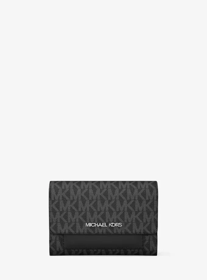 Jet Set Medium Signature Logo 2-in-1 Geldbörse Jet Set Medium Signature Logo 2-in-1 Geldbörse
