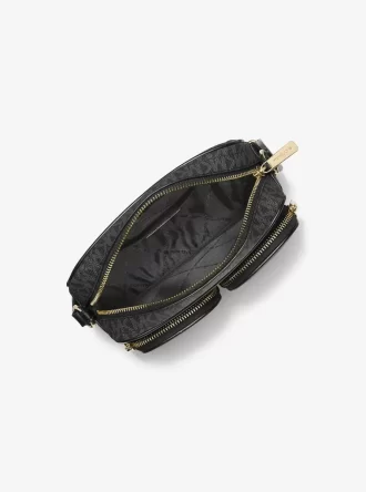 Jet Set Medium Signature Logo Crossbody Bag mit Etui für Apple AirPods Pro®