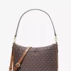 Jet Set Medium Signature Logo Print Woven Convertible Pochette Jet Set Medium Signature Logo Print Woven Convertible Pochette