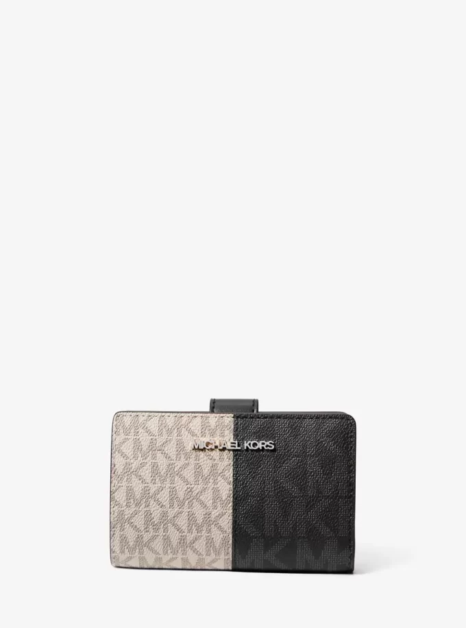 Jet Set Medium Two-Tone Logo Wallet Jet Set Medium Two-Tone Logo Wallet