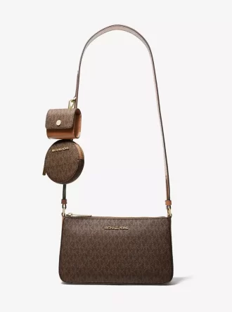 Jet Set Reisetasche, kleine Logo-Schultertasche mit Fächern