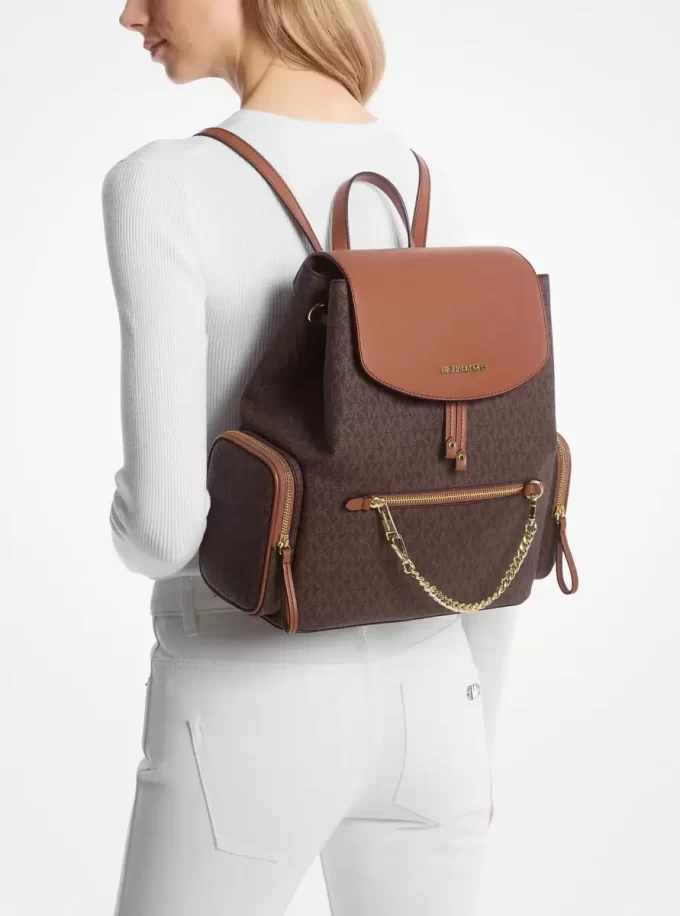 Jet Set Rucksack mit großem Logo Jet Set Rucksack mit großem Logo