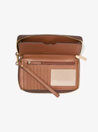 Jet Set Smartphone-Handgelenktasche mit charakteristischem Logo Jet Set Smartphone-Handgelenktasche mit charakteristischem Logo