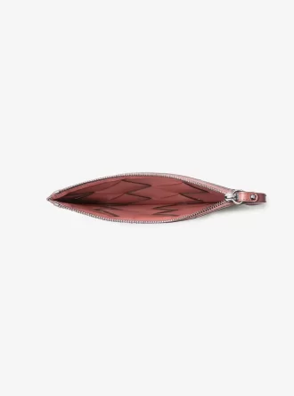 Jet Set Travel Extra-große Handgelenktasche aus gewebtem Leder