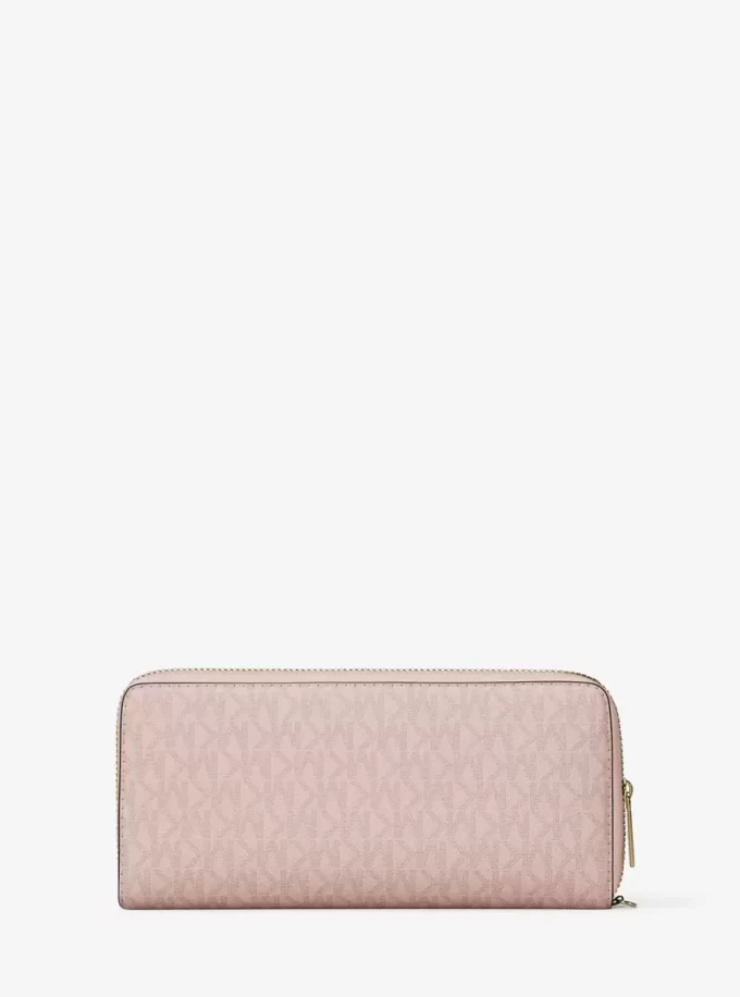 Jet Set Travel Large Signature Logo Continental Wristlet Jet Set Travel Large Signature Logo Continental Wristlet