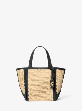 Jordi Kleine handgehäkelte Ledertasche