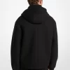 Kapuzenjacke aus Wollmischgewebe