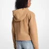 Kapuzenpullover aus Wollmischgewebe mit Reißverschluss