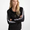 Kapuzenpullover mit Logo-Tape und Reißverschluss Kapuzenpullover mit Logo-Tape und Reißverschluss