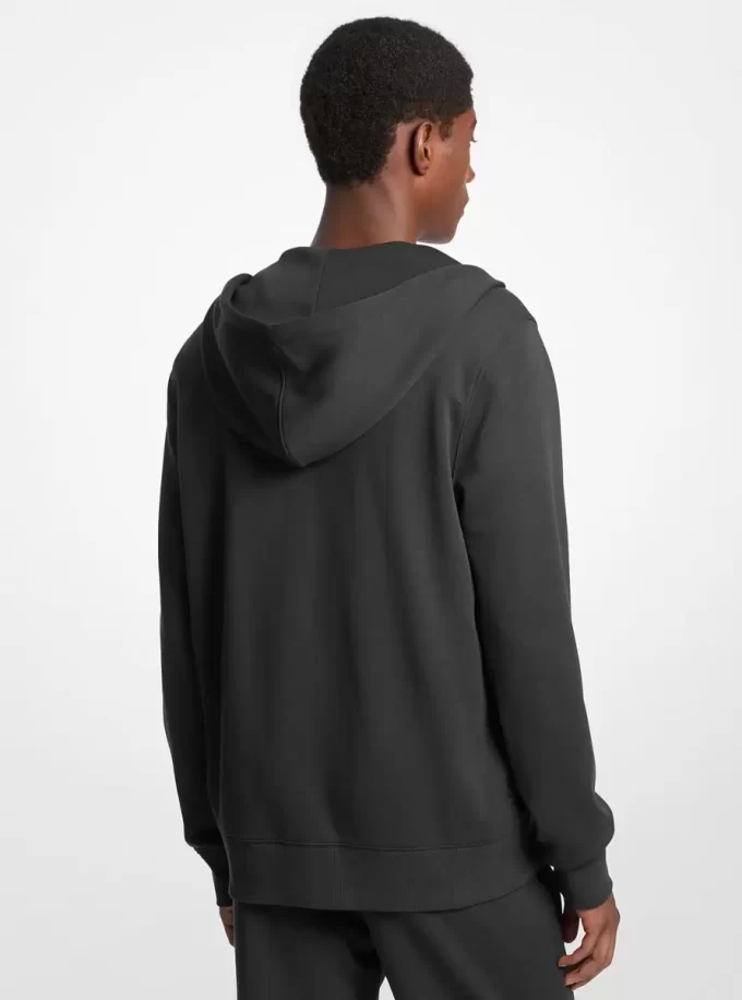 Kapuzenpullover mit Reißverschluss aus Baumwollmischgewebe