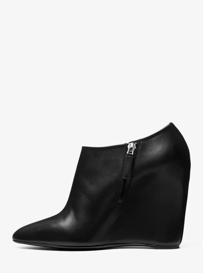 Kasia Leder-Keilstiefelette