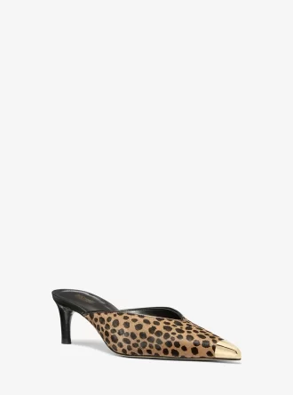 Kasia Maultier mit Leopardenmuster aus Kalbsfell