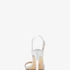 Kasia Sandale aus geknacktem Metallic-Leder