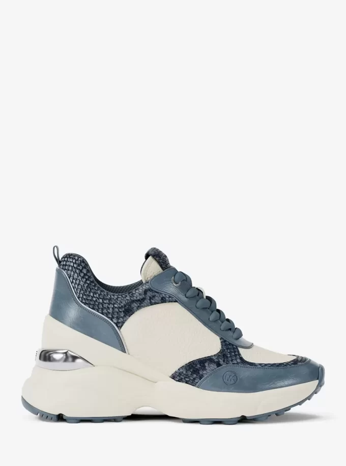 Katrina Mixed-Media Wedge Trainer Katrina Mixed-Media Wedge Trainer