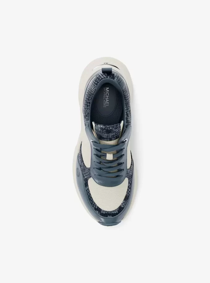 Katrina Mixed-Media Wedge Trainer Katrina Mixed-Media Wedge Trainer