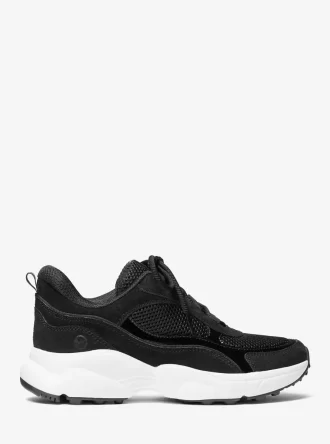Katrina Wildleder- und Netz-Sneaker