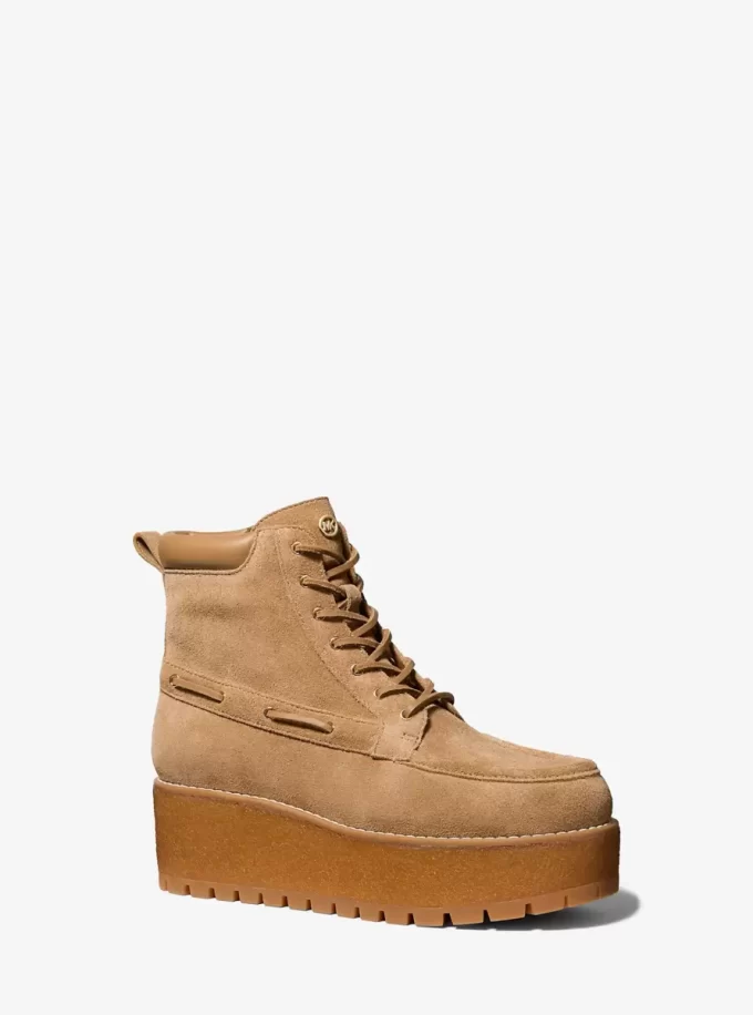Kenny Wildleder-Plateau-Stiefel