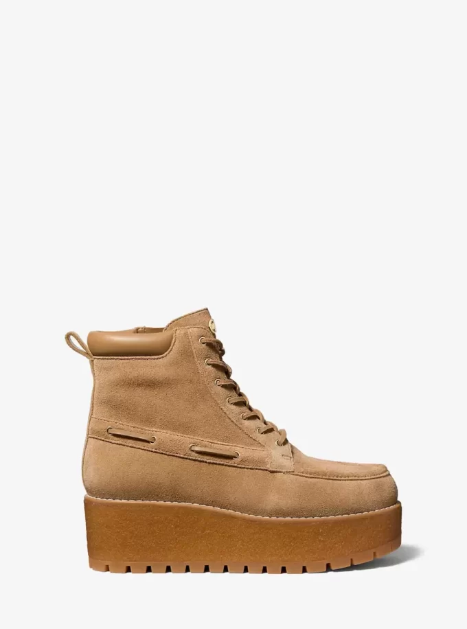 Kenny Wildleder-Plateau-Stiefel