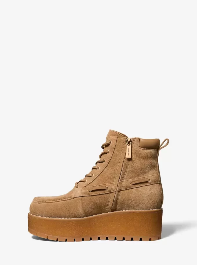Kenny Wildleder-Plateau-Stiefel