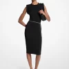 Kleid aus dehnbarem, mattem Jersey mit Gürtel Kleid aus dehnbarem, mattem Jersey mit Gürtel