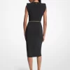 Kleid aus dehnbarem, mattem Jersey mit Gürtel Kleid aus dehnbarem, mattem Jersey mit Gürtel
