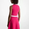 Kleid aus Viskosemischung mit Druckknöpfen