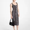 Kleid mit Schlangenmuster-Jacquard