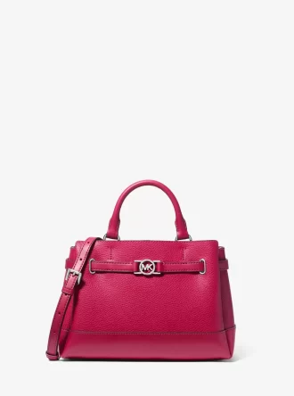 Kleine Reed-Tasche aus genarbtem Leder