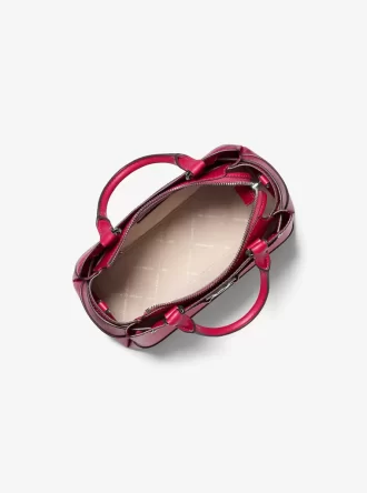 Kleine Reed-Tasche aus genarbtem Leder