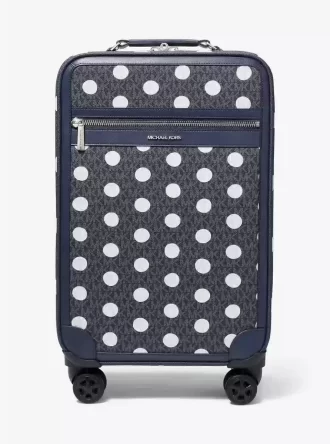 Kleiner Koffer mit Polka-Dot-Logo