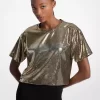 KORS Pailletten-Boxy-T-Shirt KORS Pailletten-Boxy-T-Shirt