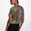 KORS Pailletten-Boxy-T-Shirt KORS Pailletten-Boxy-T-Shirt