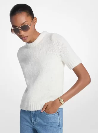 Kurzarm-Strickpullover
