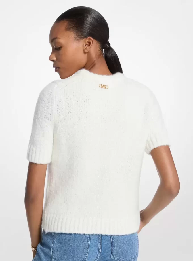 Kurzarm-Strickpullover
