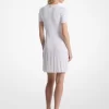 Kurzarmkleid aus geripptem Strick
