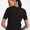 Kurzarmpullover aus Baumwoll-Kaschmir-Mesh Kurzarmpullover aus Baumwoll-Kaschmir-Mesh