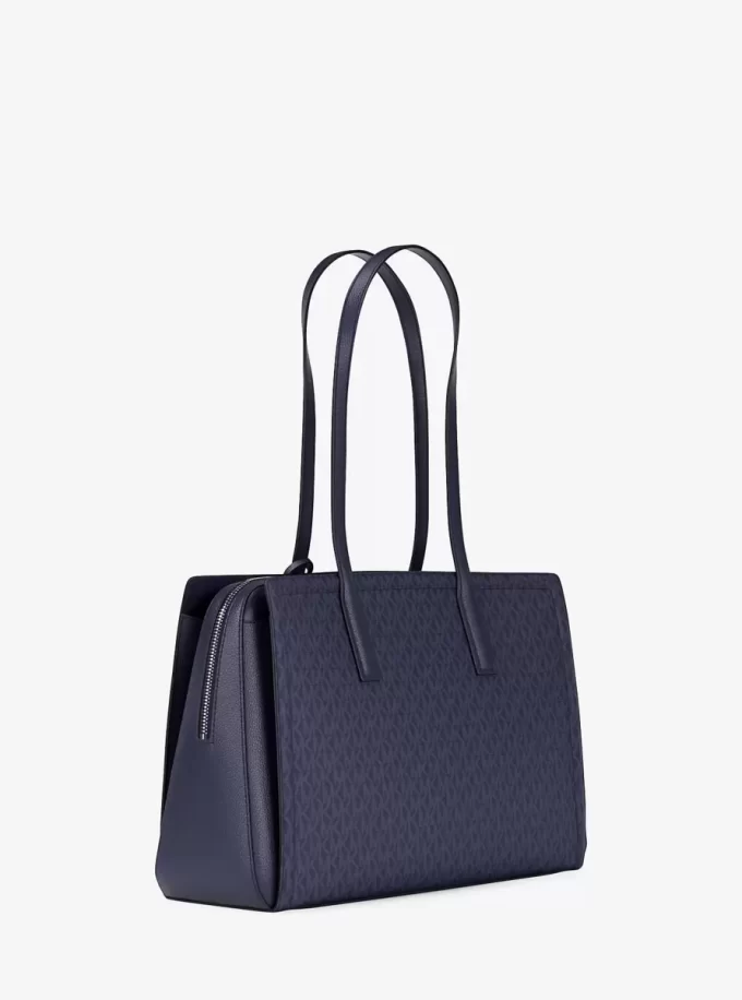 Laila Medium Tragetasche mit charakteristischem Logo Laila Medium Tragetasche mit charakteristischem Logo