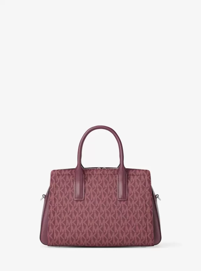 Laila Small Signature Logo Satchel Laila Small Signature Logo Satchel