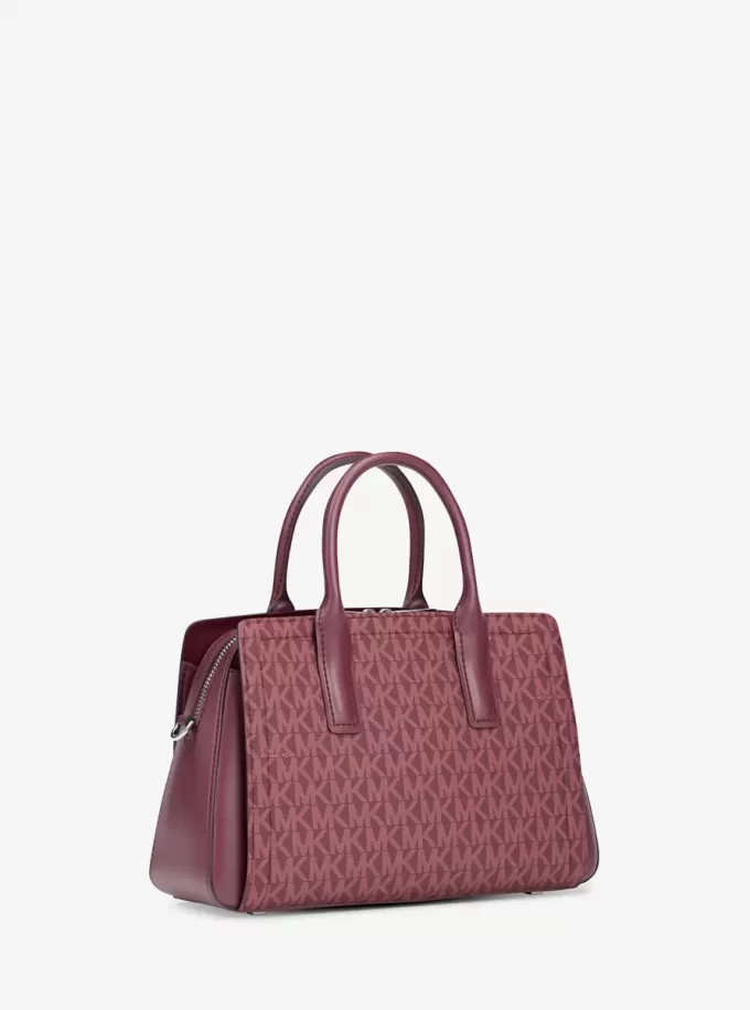 Laila Small Signature Logo Satchel Laila Small Signature Logo Satchel