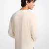 Langarm-T-Shirt aus Leinen- und Baumwolljersey