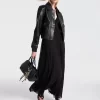 Plissiertes Georgette-Maxikleid
