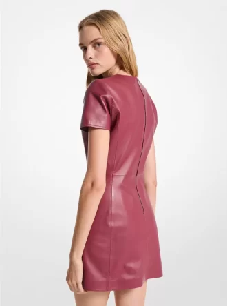 Leder-Minikleid